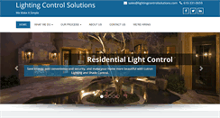 Desktop Screenshot of lightingcontrolsolutions.com